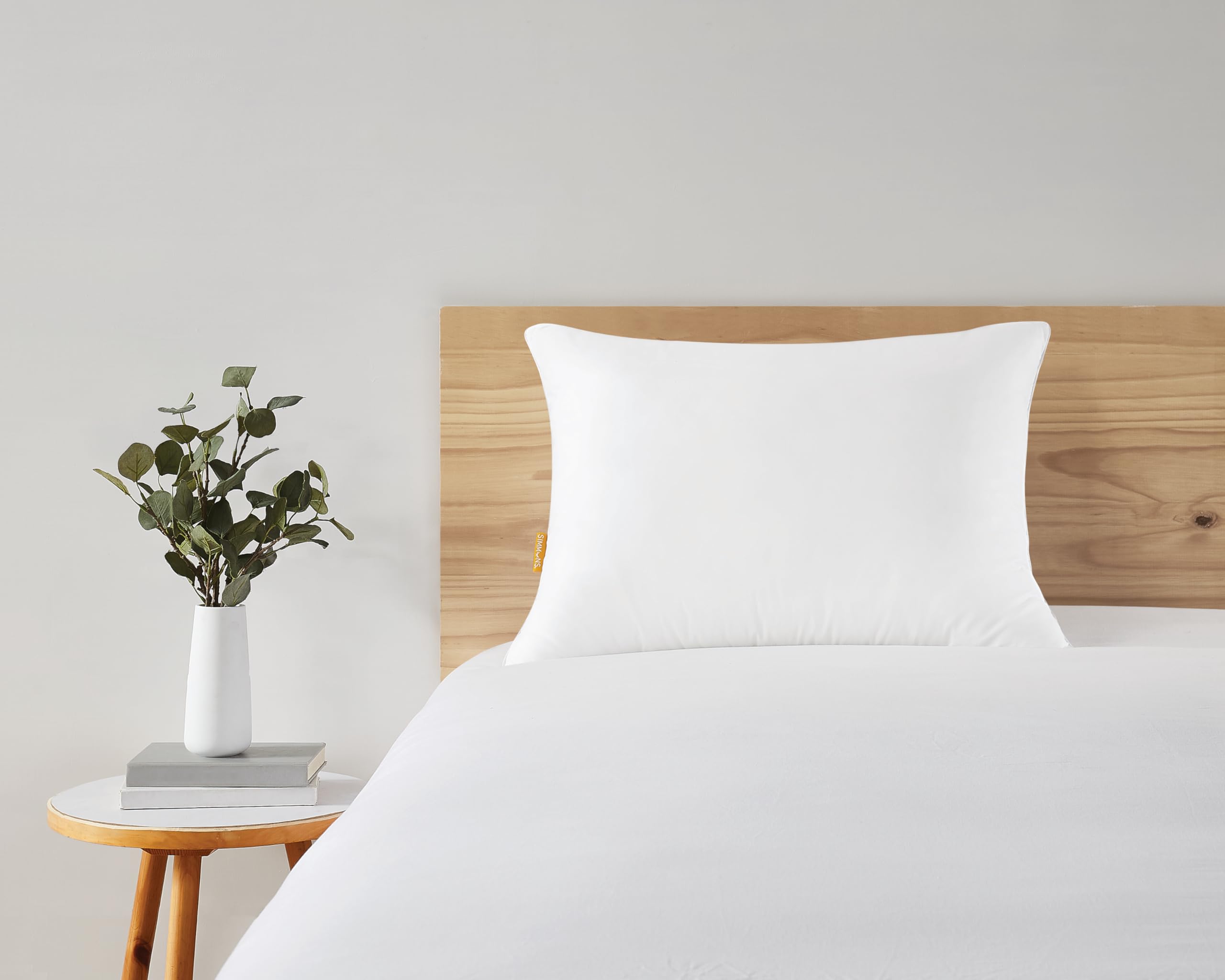Simmons Luxury Pillow 人間工学デザイン Amazon.com: Simmons Alternative/Memory Foam Hybrid Pillow